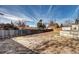 Large, flat backyard with lawn at 835 Lewis Dr, Lakewood, CO 80215
