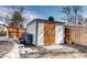 Backyard shed with double doors at 835 Lewis Dr, Lakewood, CO 80215