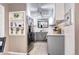 Well-lit kitchen with modern appliances, stylish cabinetry, and contemporary design elements at 835 Lewis Dr, Lakewood, CO 80215