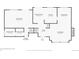 First-floor floor plan showing the layout of the living room, kitchen, Gathering room, and garage at 87 Prairie Ridge Rd, Highlands Ranch, CO 80126