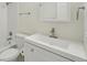 A remodeled bathroom with white vanity, soaking tub, and modern fixtures at 5882 W 109Th Ave, Westminster, CO 80020