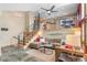 Inviting living room featuring an open floor plan, stylish decor, and modern staircase design at 3620 Silver Plume Ln, Boulder, CO 80305
