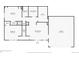 Detailed first floor plan showcasing bedrooms, bathrooms, Gathering room, den, and garage layout with dimensions at 7134 Kiowa Rd, Larkspur, CO 80118