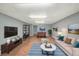 Spacious basement with a comfortable seating area and ample room for entertainment at 3149 Wheeling St, Aurora, CO 80011