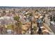 Aerial view of house and surrounding neighborhood, showcasing the property's location and setting at 446 Dione Pl, Lone Tree, CO 80124