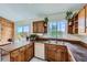 Kitchen featuring butcher block countertops and wood cabinetry at 1817 Buttercup Rd, Elizabeth, CO 80107