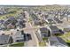 A dense neighborhood filled with similar two-story homes and greenways at 2576 Villageview Ln, Castle Rock, CO 80104
