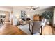 Bright living room with hardwood floors, stylish furniture, and an open layout, perfect for entertaining at 2939 S Zurich Ct, Denver, CO 80236