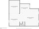 Detailed floor plan showcasing the layout of the unfinished basement at 5302 S Robb Ct, Littleton, CO 80127