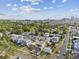 Aerial view of homes and streets showing city in the distance at 2010 Irving St, Denver, CO 80211