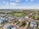 Beautiful aerial view of neighborhood and the city beyond, with lush green landscaping at 2010 Irving St, Denver, CO 80211