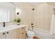 This bathroom boasts a sleek vanity, tiled walls, and modern fixtures at 1647 N Osceola St, Denver, CO 80204