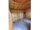 Interior view of unfinished storage room with wood beam construction at 4362 Denmark Ct, Denver, CO 80239