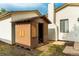 Exterior shed offers additional storage, located in the backyard at 4520 E 112Th Pl, Thornton, CO 80233