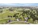 Stunning aerial view showcases the expansive property and surrounding rural landscape at 12189 N Boot Hill Dr, Parker, CO 80138