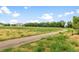 Expansive backyard view with mature trees and trail, perfect for outdoor activities at 4899 S Dudley St # 3, Littleton, CO 80123