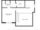 Floor plan illustrating the layout of the upper level, including the primary bedroom and Gathering room at 4976 S Nelson St # A, Littleton, CO 80127