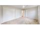 Bedroom with carpet, two large closets and neutral color palette at 1006 Homestake Dr # 1D, Golden, CO 80401