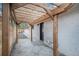 Backyard patio with pergola cover and string lights at 1362 Wolff St, Denver, CO 80204