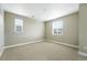 Bedroom with neutral paint, carpet, base trim, and two windows providing natural light at 3370 Backdrop Ct, Castle Rock, CO 80108