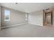 Spacious bedroom with neutral walls, carpet, and windows for natural light at 3370 Backdrop Ct, Castle Rock, CO 80108