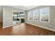 Dining room featuring backyard views and sliding glass door access at 3370 Backdrop Ct, Castle Rock, CO 80108