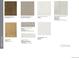 Selection of home finishes including flooring, carpet, tile, quartz and cabinets at 3370 Backdrop Ct, Castle Rock, CO 80108
