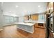 Modern kitchen featuring stainless steel appliances and spacious island at 3370 Backdrop Ct, Castle Rock, CO 80108