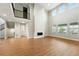 Bright, open living room with fireplace and great natural light at 3370 Backdrop Ct, Castle Rock, CO 80108