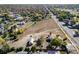 Aerial view of the property showing size, adjacent street, and the neighborhood in the distance, under a clear sky at 6365 W Coal Mine Ave, Littleton, CO 80123