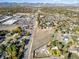 A wide aerial shot that shows the location with its commercial surroundings, homes and open space at 6365 W Coal Mine Ave, Littleton, CO 80123