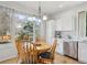 Bright dining nook features large windows with backyard views at 15357 Flowergate Way, Parker, CO 80134