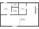 Basement layout displaying three rooms, a utility area, and the basement dimensions of 36'0