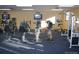 On-site gym with exercise bikes and weight training machines at 625 S Clinton St # 6B, Denver, CO 80247