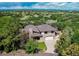 Expansive aerial shot of a residential area showing houses among lush trees, and scenic mountain views at 559 E 2Nd Ave, Castle Rock, CO 80108
