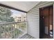 Private balcony with storage area and scenic community views at 943 S Zeno Way # 207, Aurora, CO 80017