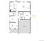 First floor floor plan with kitchen, great room, dining, flex room, and three-car garage option at 3848 N Riviera Ct, Aurora, CO 80019