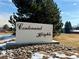 Centennial Heights community entrance sign with stone accents and landscaping at 8264 S Fillmore Way, Centennial, CO 80122