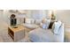Finished basement with sectional sofa, mini bar, and stylish decor at 3111 Youngheart Way, Castle Rock, CO 80109