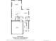 Detailed second floor layout of home, featuring kitchen, living and dining areas at 3111 Youngheart Way, Castle Rock, CO 80109