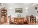 Warm and inviting dining room with wooden table, chair set and stylish decor at 6905 Nelson St, Arvada, CO 80004
