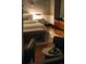 Cozy bedroom with a plush bench, ambient lighting, and view at 1133 14Th St # 3420, Denver, CO 80202