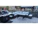 Outdoor deck with a seating area and grill at 12248 Kittredge St, Commerce City, CO 80603