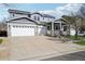 Two-story home with a three-car garage, covered porch, and a well-maintained front yard with concrete driveway at 12248 Kittredge St, Commerce City, CO 80603