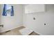 A utility room with wash basin, window, and storage cabinet at 12248 Kittredge St, Commerce City, CO 80603