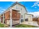 Hot tub on patio with privacy screen at 6119 Zenobia Ct, Arvada, CO 80003