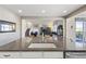 Beautiful kitchen island featuring dark counters and a view into the main living area at 3008 Echo Park Dr, Castle Rock, CO 80104