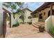 Charming front courtyard with a stone walkway leading to the inviting front entrance at 17995 Minglewood Trl, Monument, CO 80132