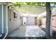 Covered patio featuring a white lattice ceiling and ample space for outdoor seating at 5523 E Utah Pl, Denver, CO 80222