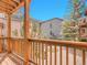 Balcony with stunning views of the surrounding mountains and lush greenery, perfect for relaxation at 1890 Argentine St # D203, Georgetown, CO 80444